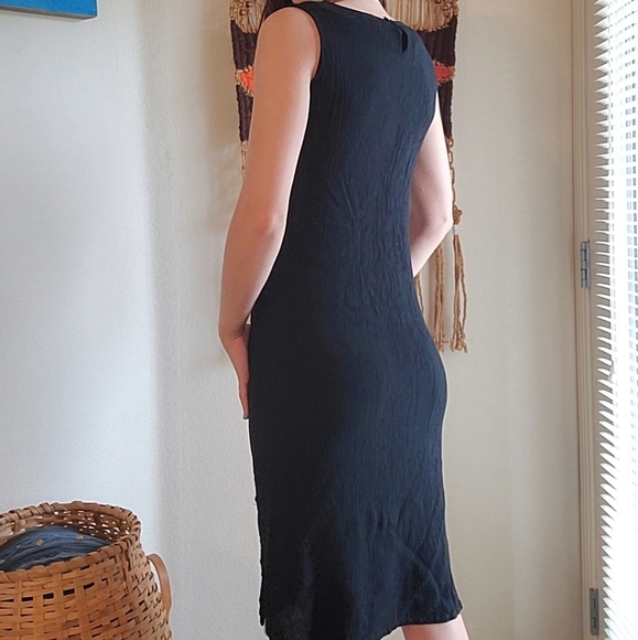 《Vintage soft black gauze dress》 - Picture 5 of 13